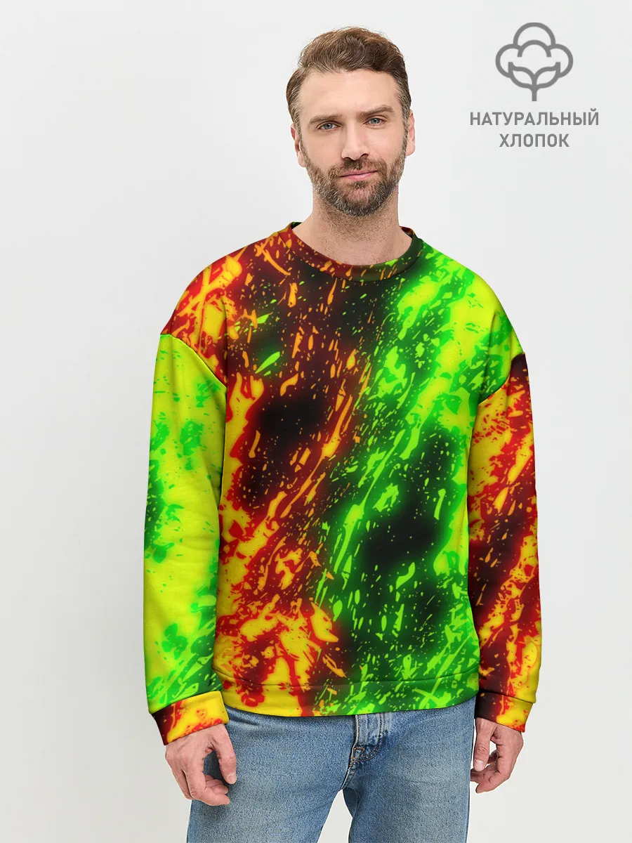 Мужской свитшот базовый / TOXIC FLAME
