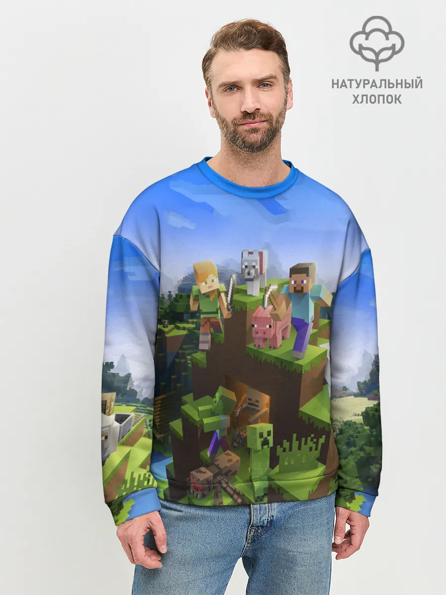 Мужской свитшот базовый / MINECRAFT