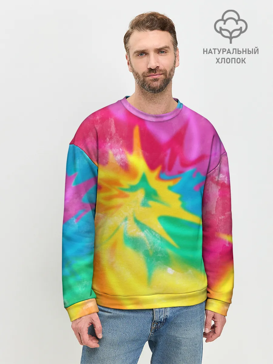 Мужской свитшот базовый / Tie-Dye