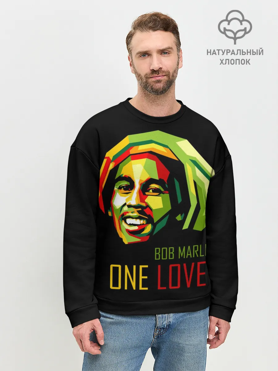 Мужской свитшот базовый / Боб Марли