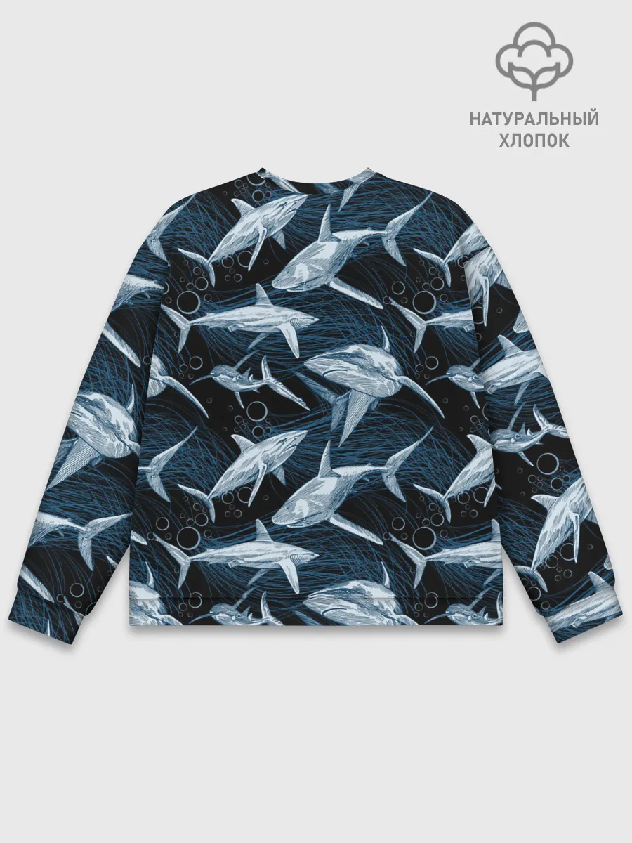 Мужской свитшот базовый / Акулы
