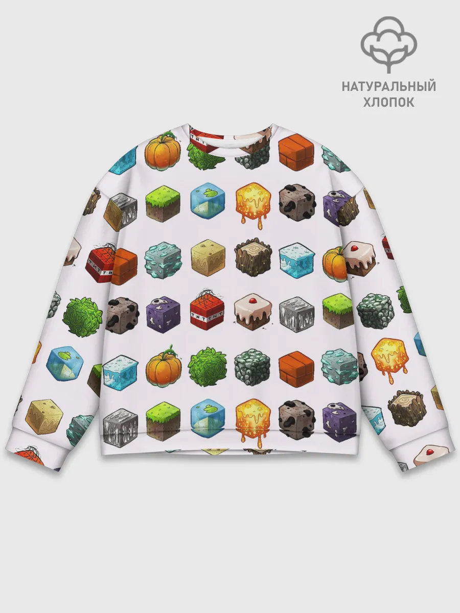 Мужской свитшот базовый / Minecraft