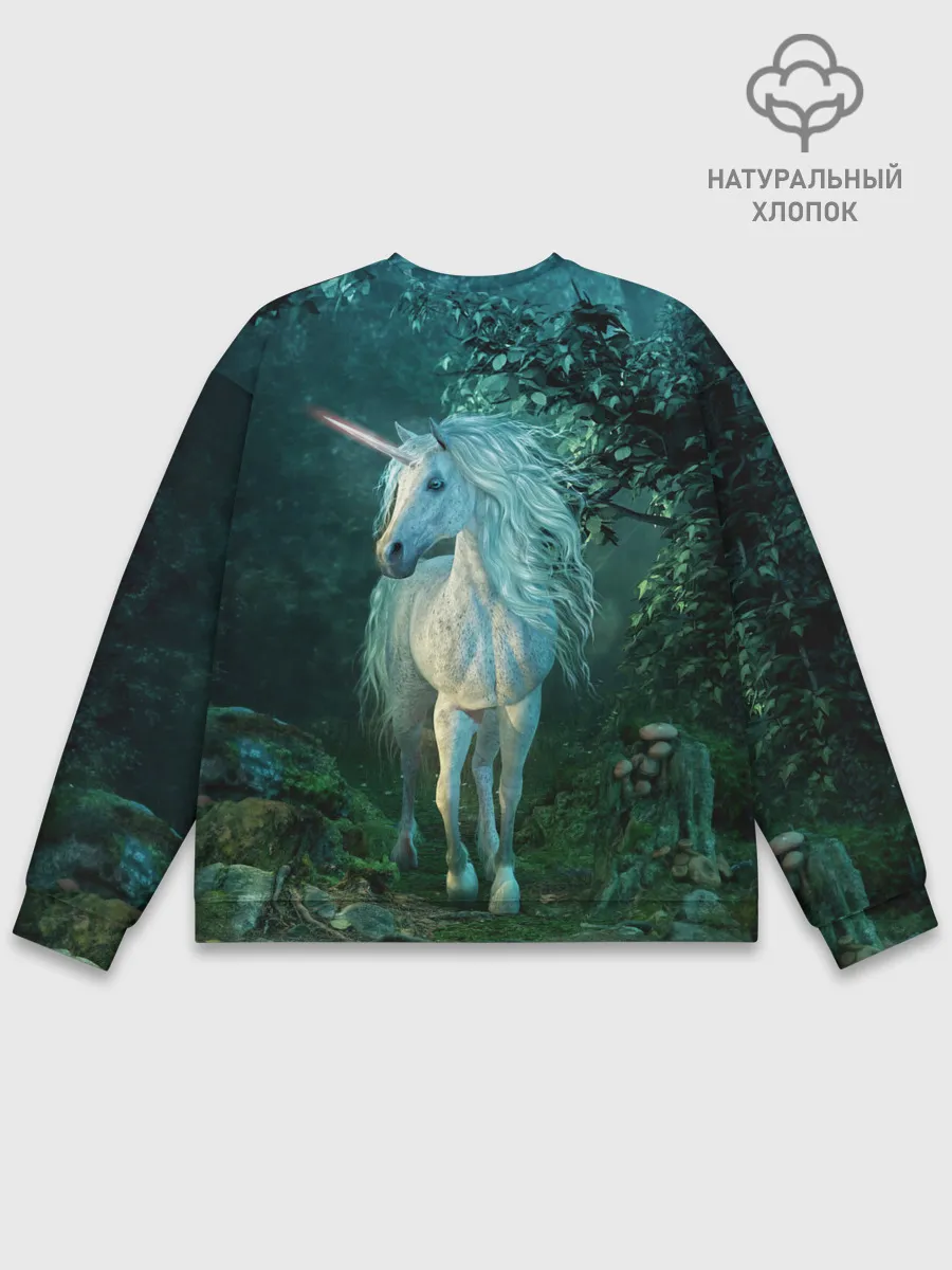 Мужской свитшот базовый / Единорог