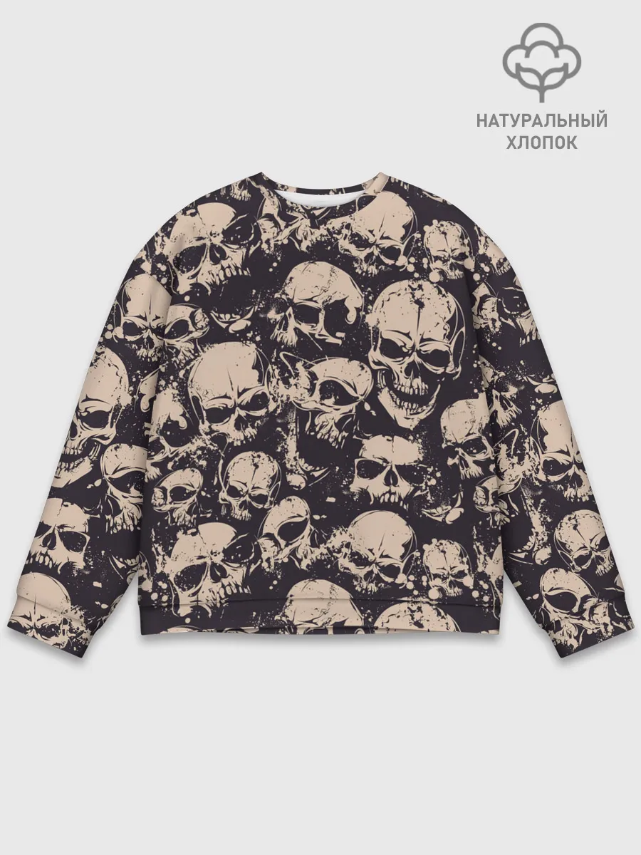 Мужской свитшот базовый / Черепа