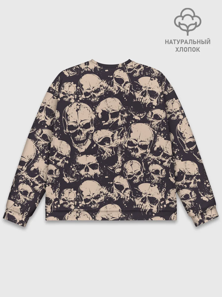 Мужской свитшот базовый / Черепа