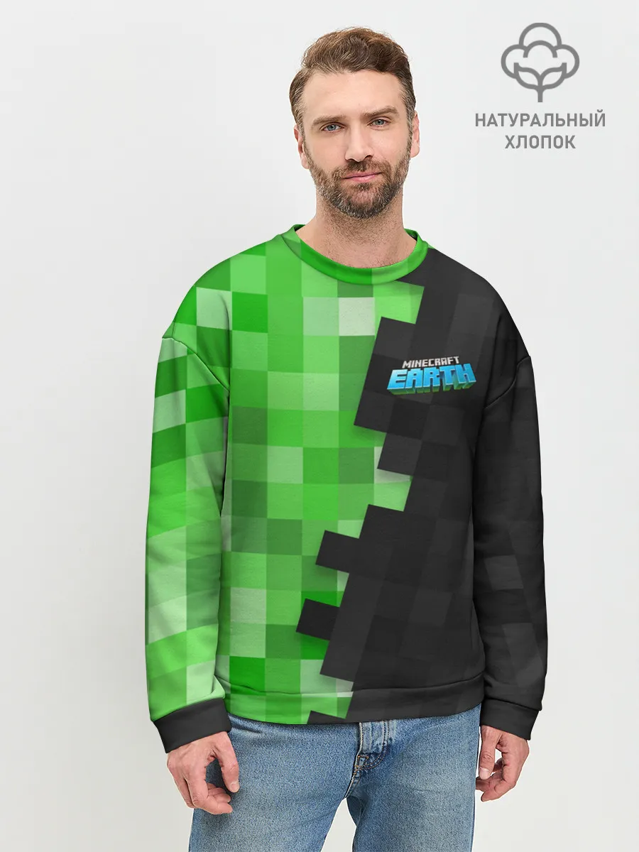 Мужской свитшот базовый / Minecraft EARTH