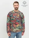 Мужской свитшот базовый / Психоделика