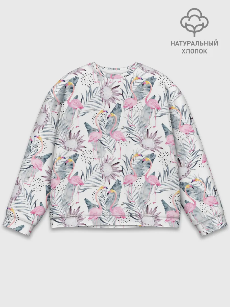 Мужской свитшот базовый / Фламинго