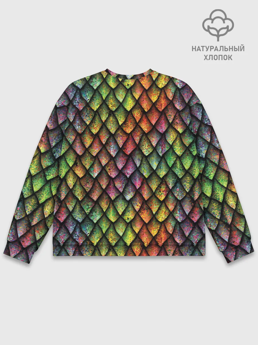 Мужской свитшот базовый / Чешуя дракона