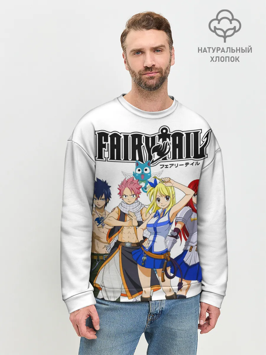 Мужской свитшот базовый / Команда Фейри Тейл