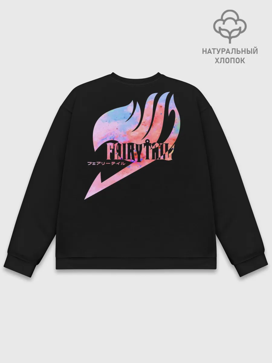 Мужской свитшот базовый / радужный символ Фейри Тейл