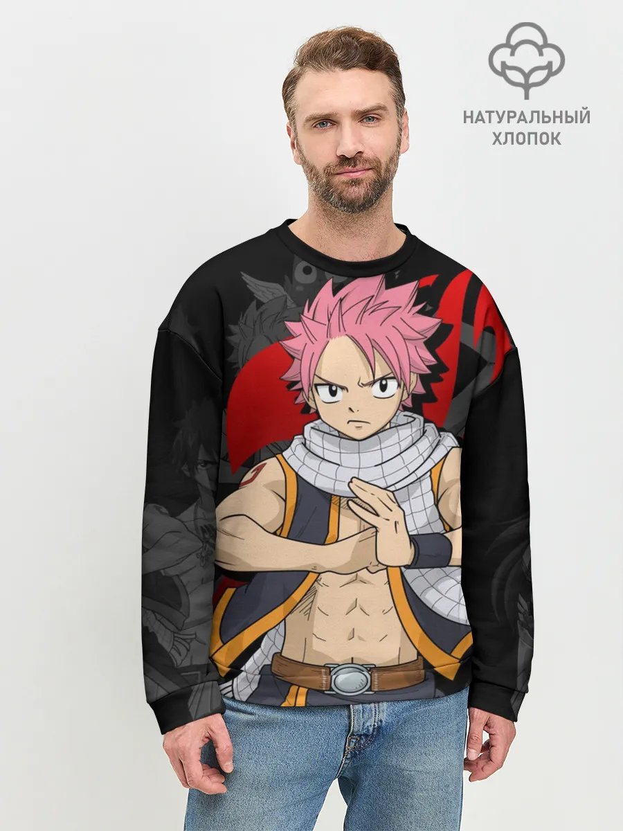 Мужской свитшот базовый / Fairy Tail, Нацу
