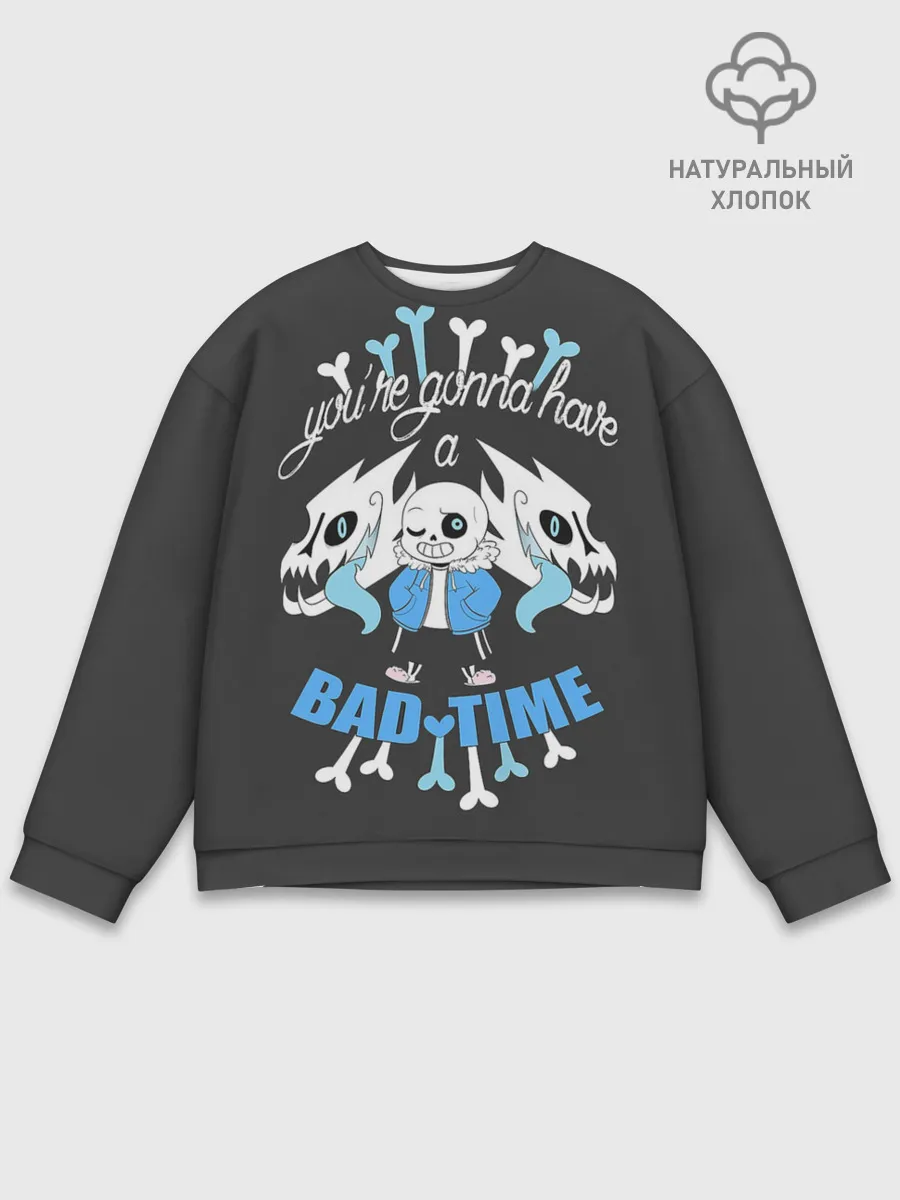 Мужской свитшот базовый / BAD TIME