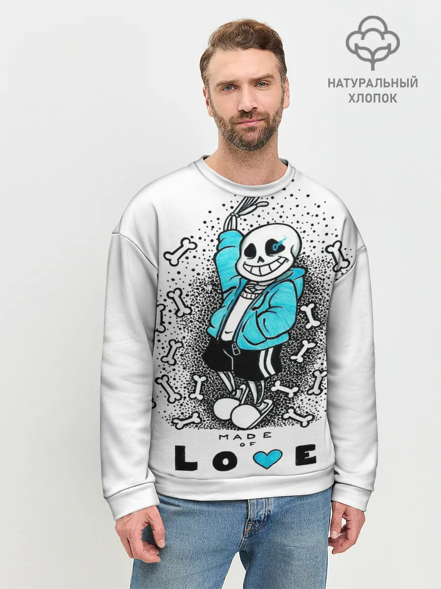 Мужской свитшот базовый / Made of love