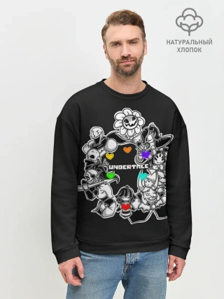 Мужской свитшот базовый / Undertale