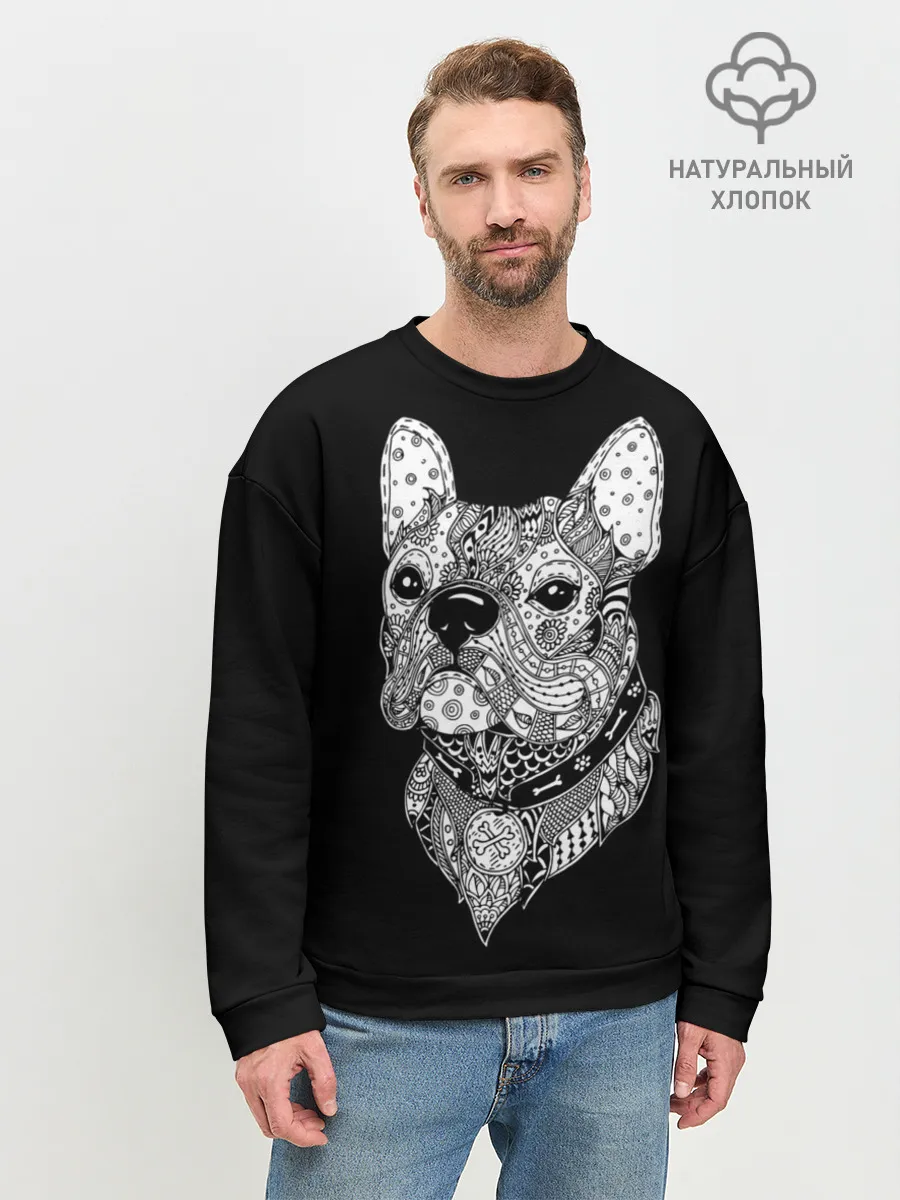 Мужской свитшот базовый / Бульдог