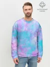 Мужской свитшот базовый / Мрамор Tie Dye