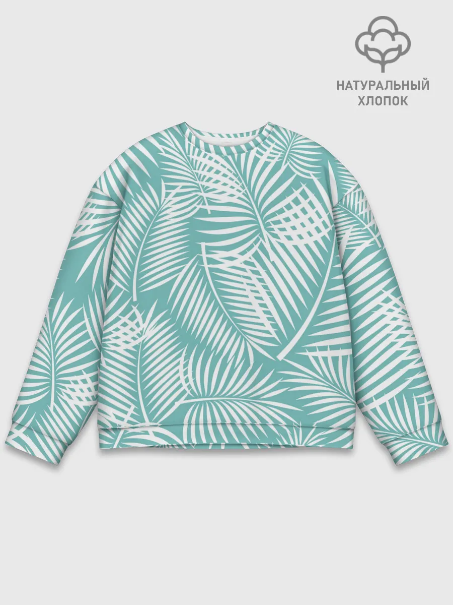 Мужской свитшот базовый / Листья Пальмы