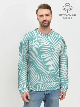 Мужской свитшот базовый / Листья Пальмы