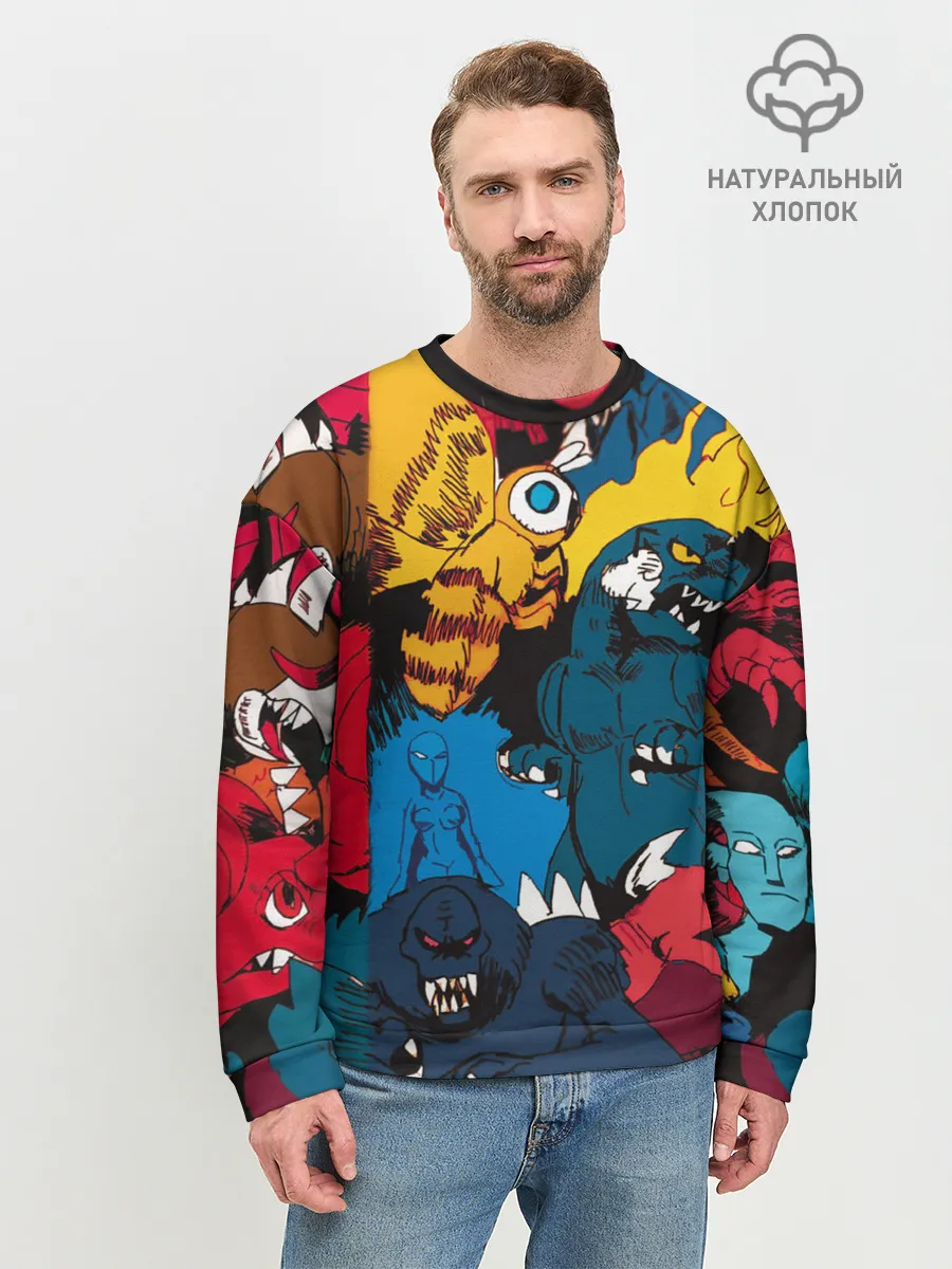 Мужской свитшот базовый / Годзилла