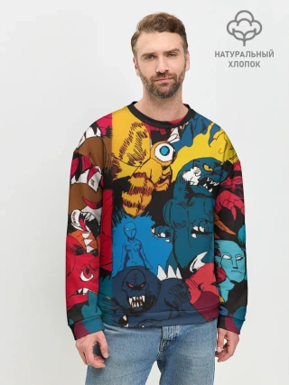 Мужской свитшот базовый / Годзилла