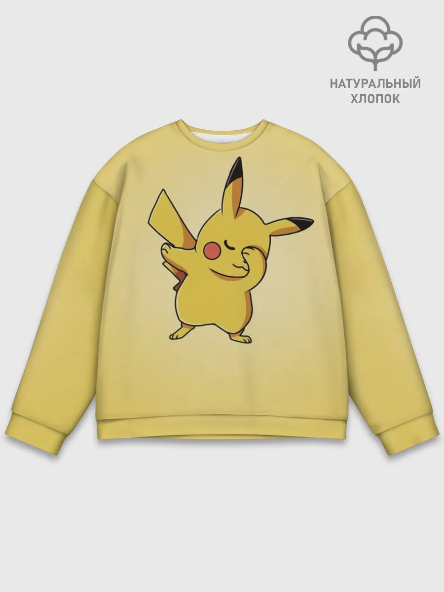 Мужской свитшот базовый / Pikachu Pika Pika