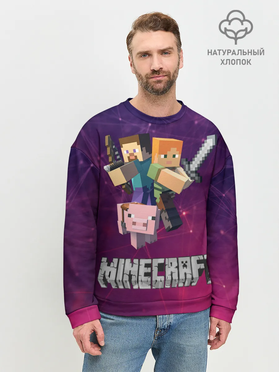 Мужской свитшот базовый / Minecraft