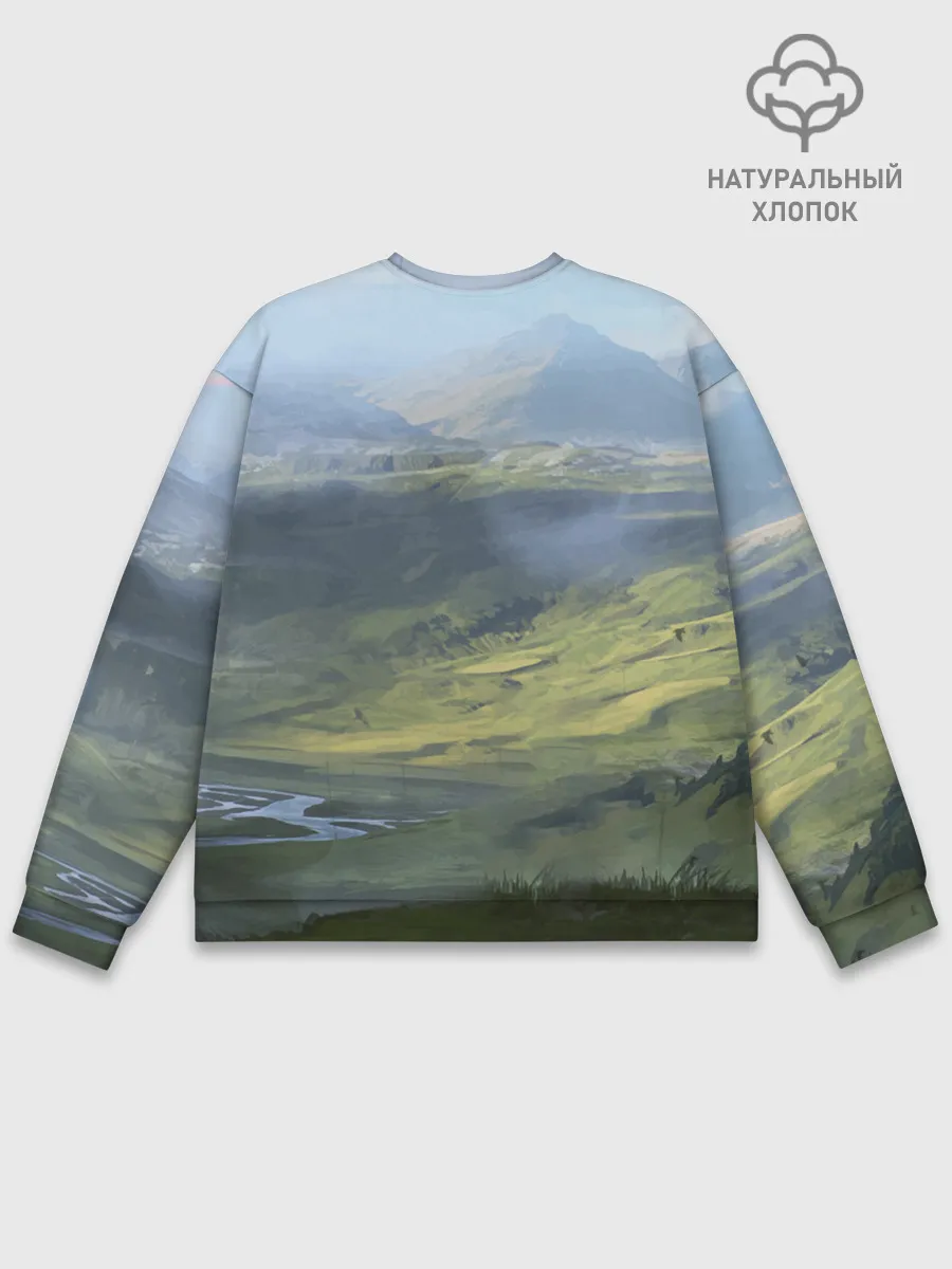 Мужской свитшот базовый / DEATH STRANDING - СЭМ