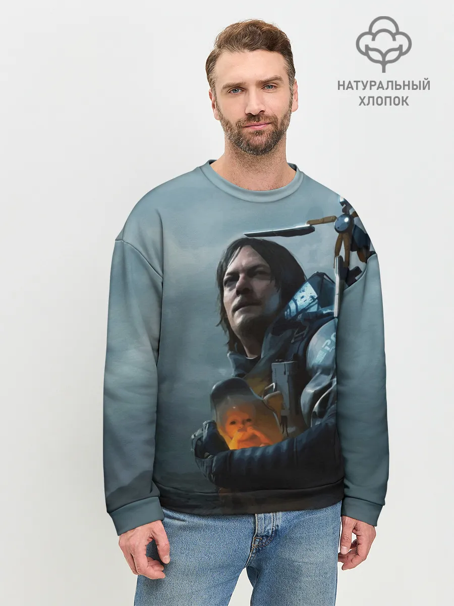 Мужской свитшот базовый / Сэм - DEATH STRANDING