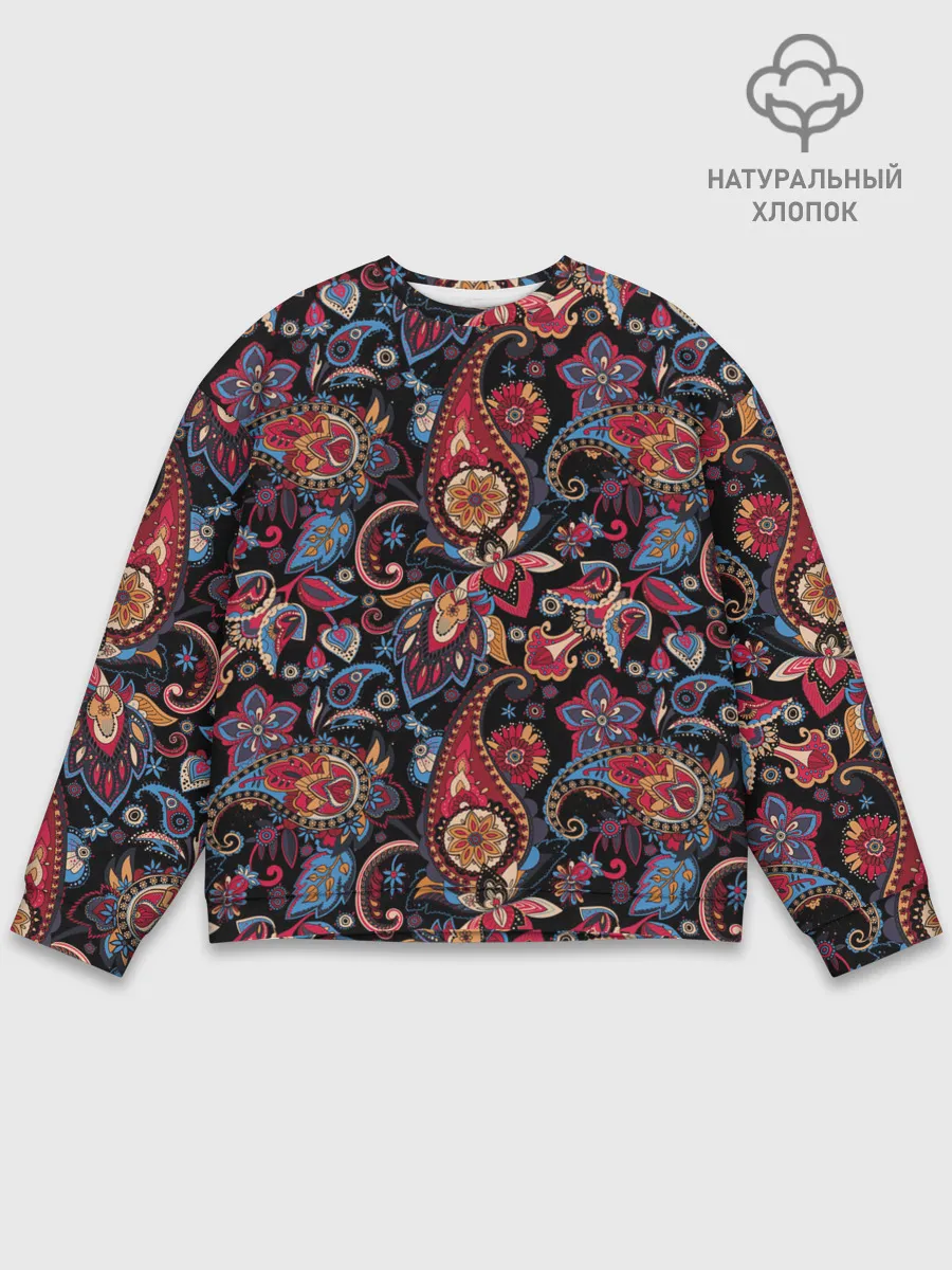 Мужской свитшот базовый / Этнический орнамент