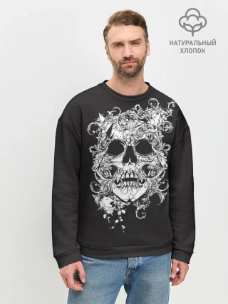 Мужской свитшот базовый / Череп
