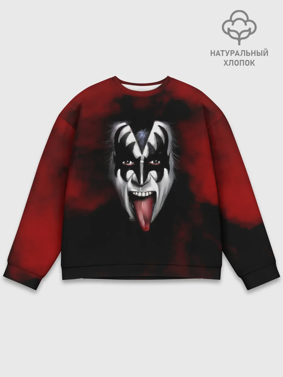 Мужской свитшот базовый / Kiss