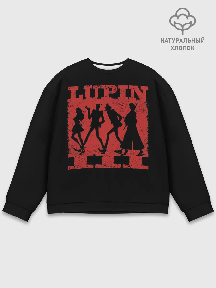 Мужской свитшот базовый / Люпен III: Кровь Гоэмона