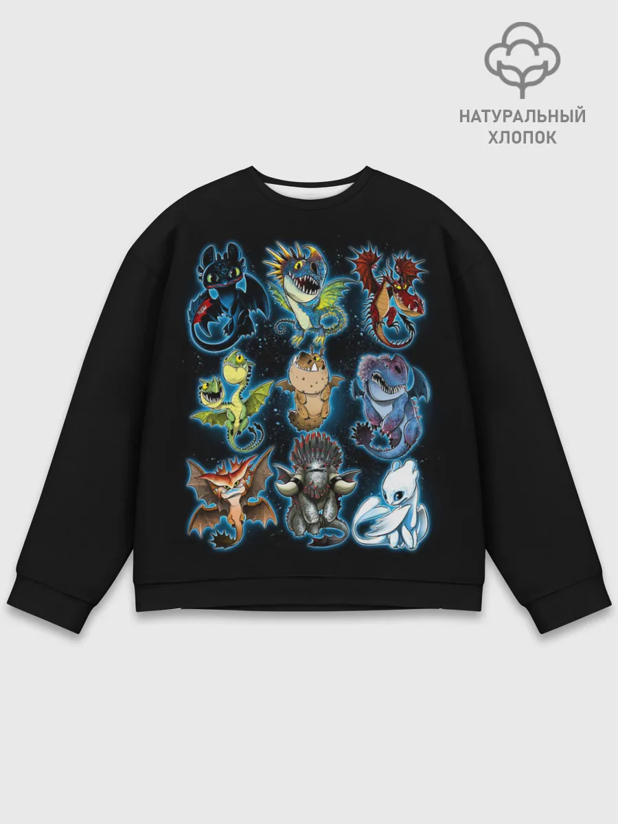Мужской свитшот базовый / Как приручить дракона