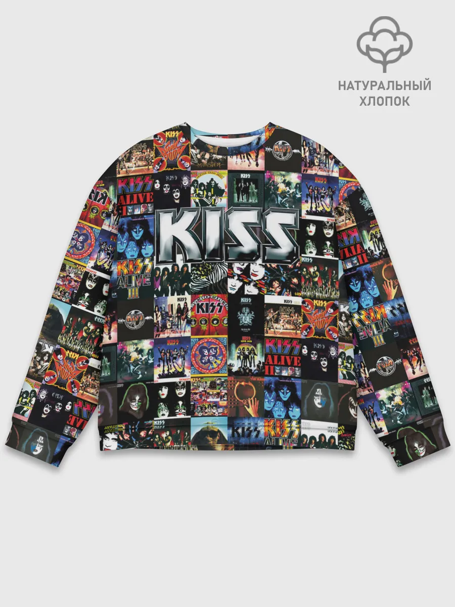 Мужской свитшот базовый / Kiss