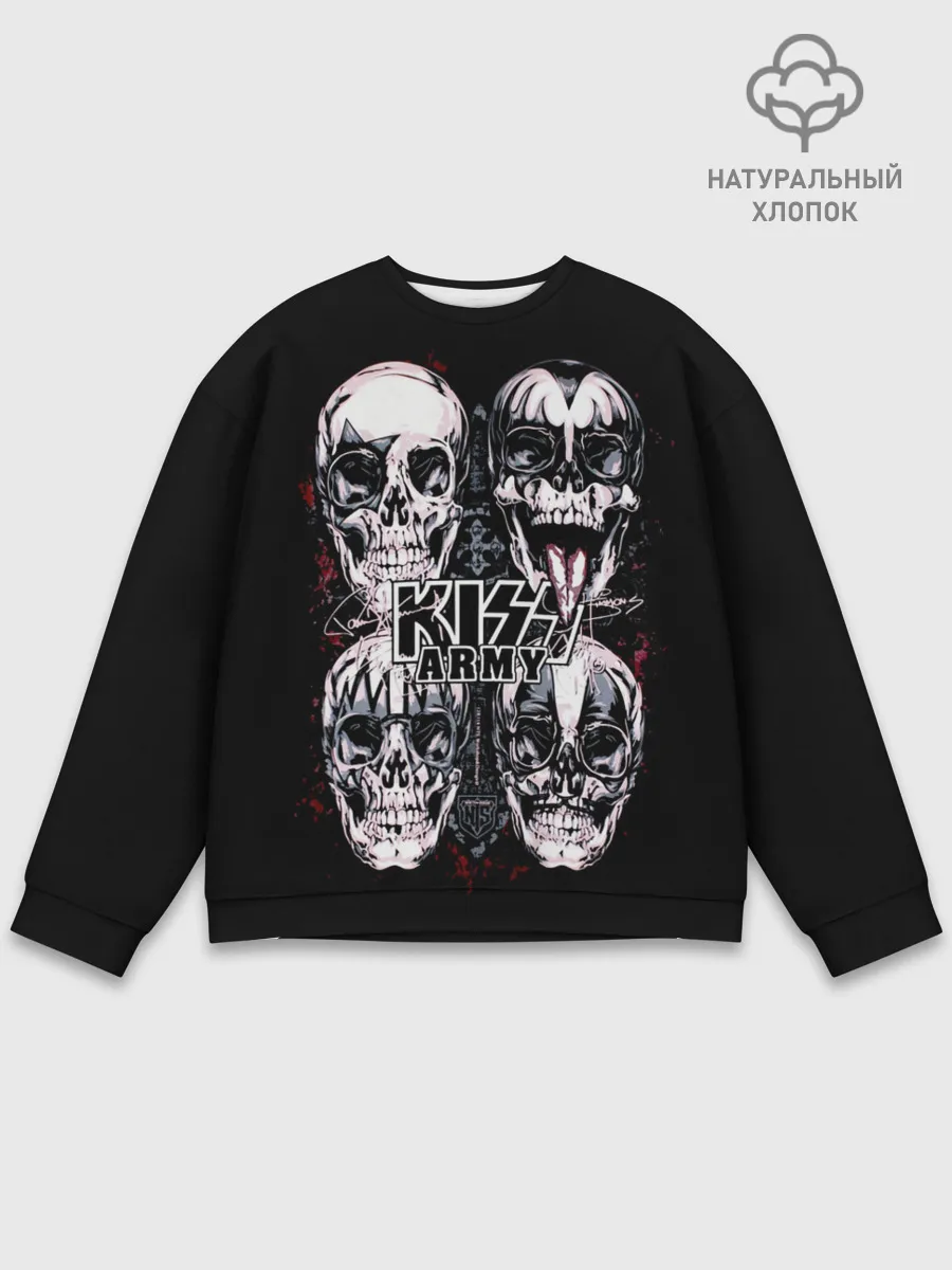 Мужской свитшот базовый / Kiss