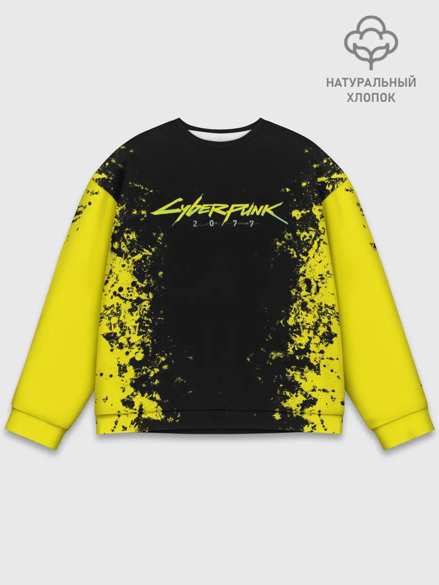 Мужской свитшот базовый / CYBERPUNK 2077