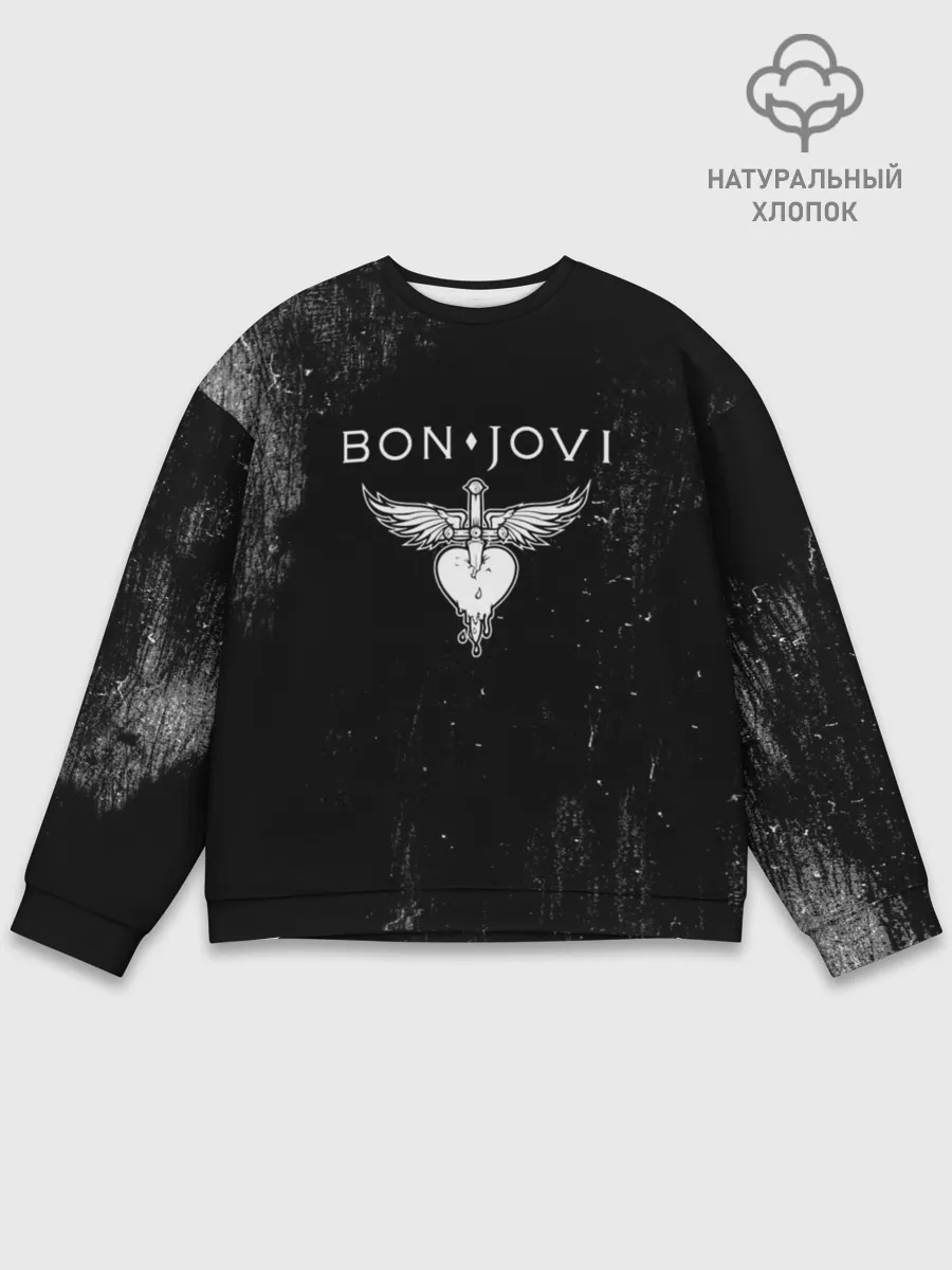 Мужской свитшот базовый / Bon Jovi