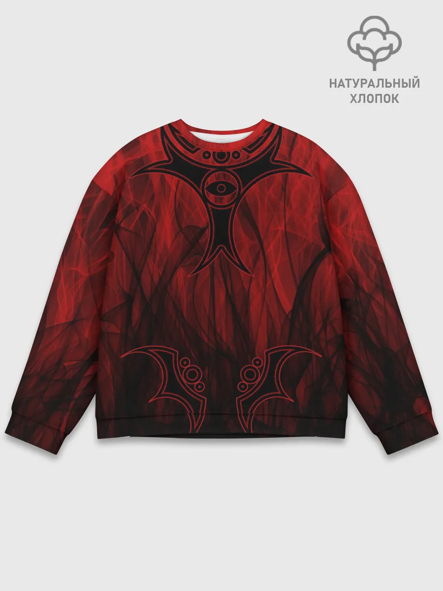 Мужской свитшот базовый / Red-n-black okto