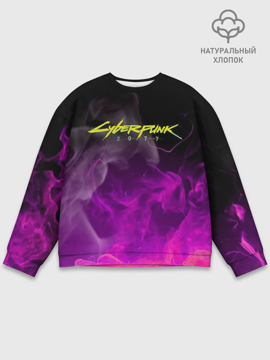 Мужской свитшот базовый / CYBERPUNK 2077