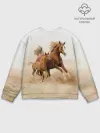 Мужской свитшот базовый / Лошадь с жеребенком