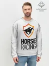 Мужской свитшот базовый / Horse racing