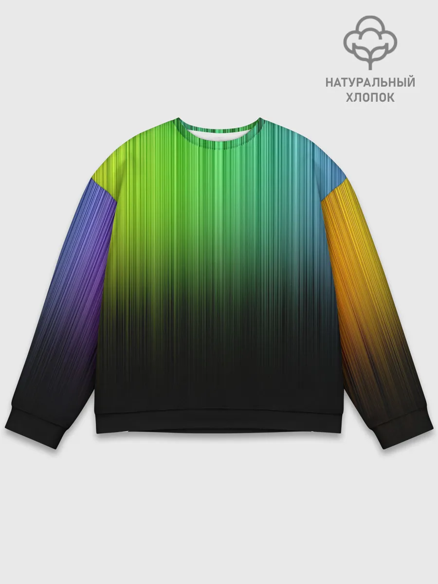 Мужской свитшот базовый / Неоновый Свет