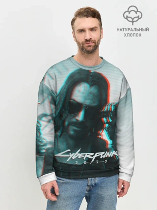 Мужской свитшот базовый / Cyberpunk 2077