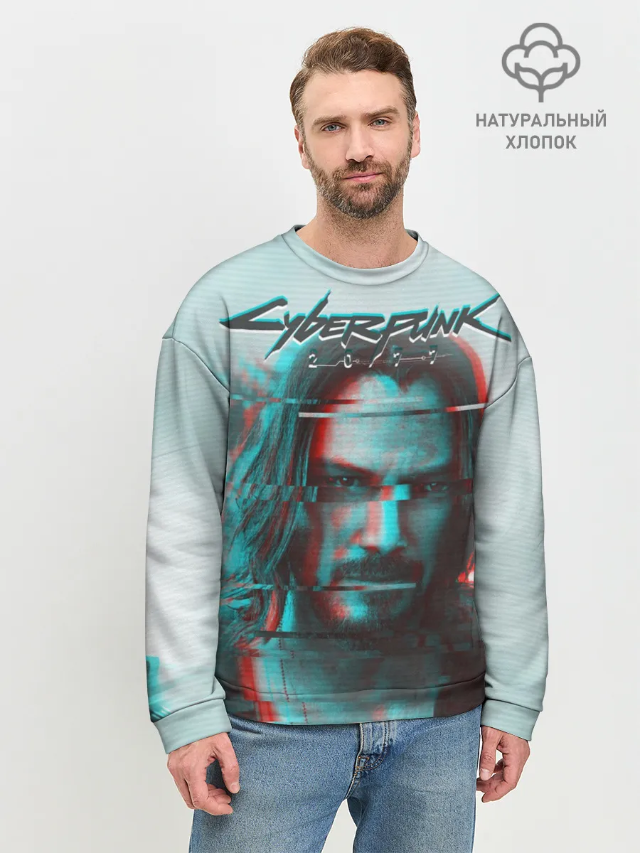 Мужской свитшот базовый / Cyberpunk 2077