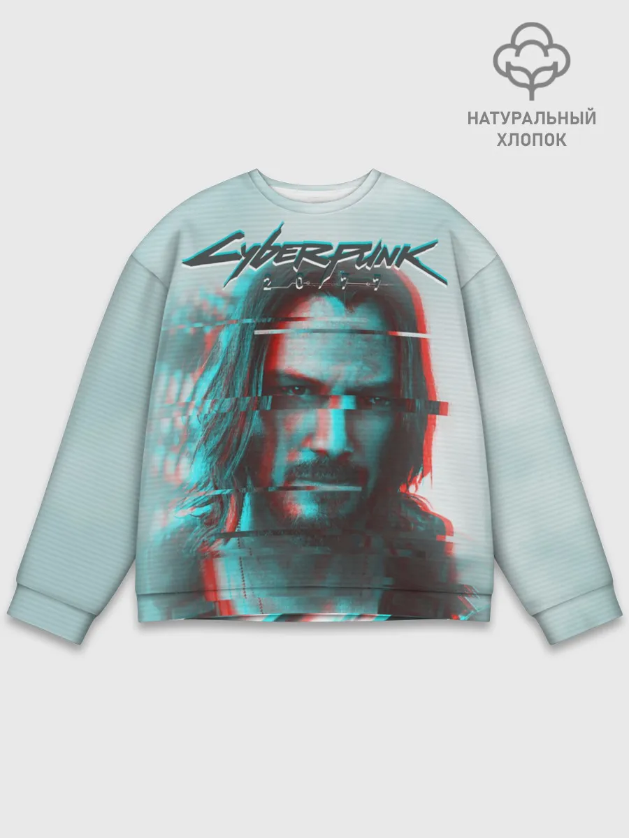 Мужской свитшот базовый / Cyberpunk 2077