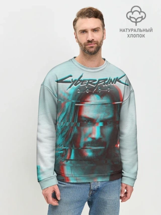 Мужской свитшот базовый / Cyberpunk 2077