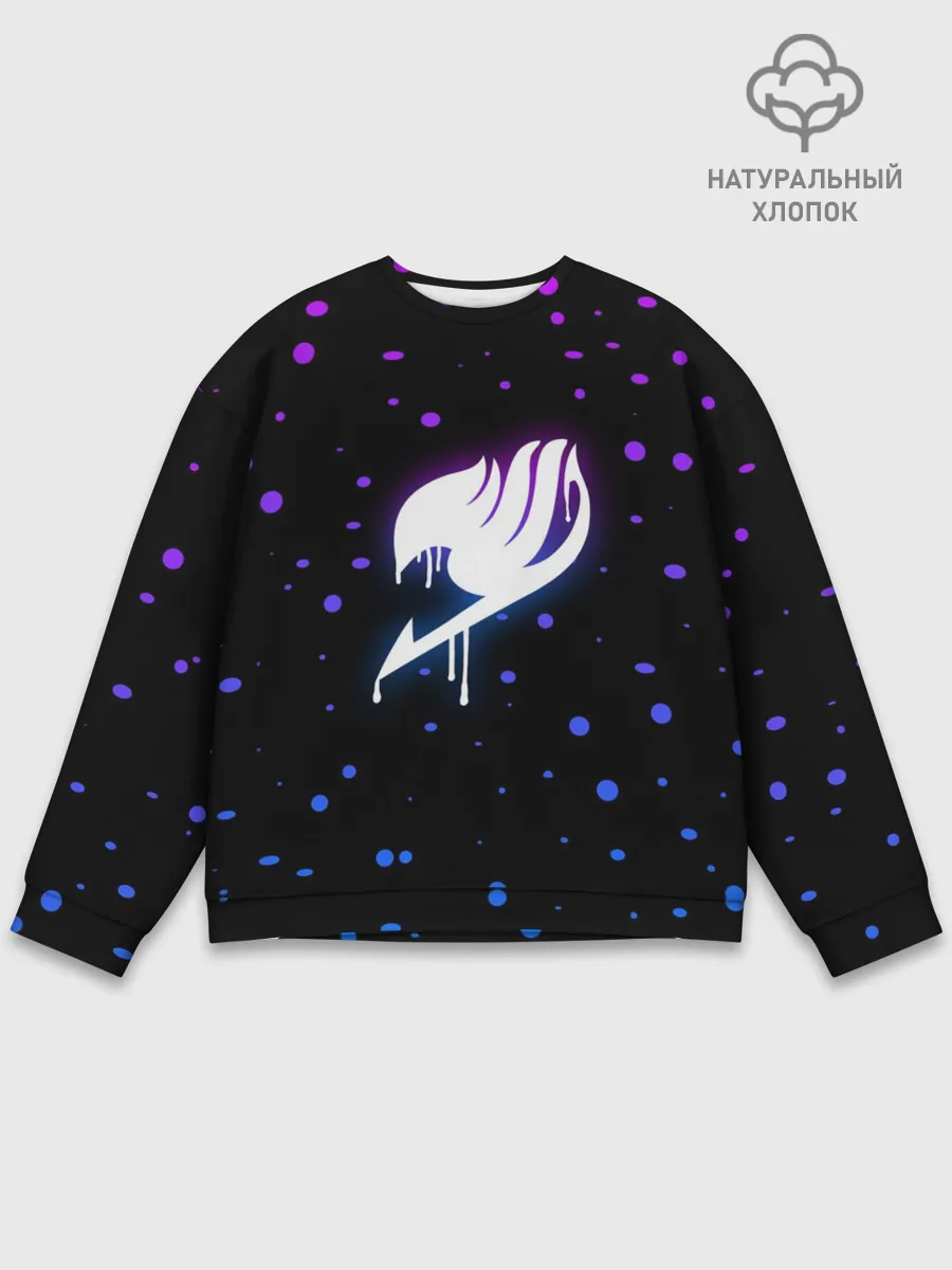 Мужской свитшот базовый / ночной Фейри Тейл