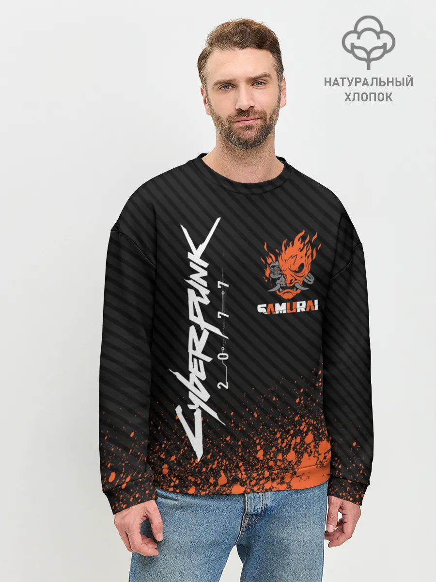 Мужской свитшот базовый / Cyberpunk 2077