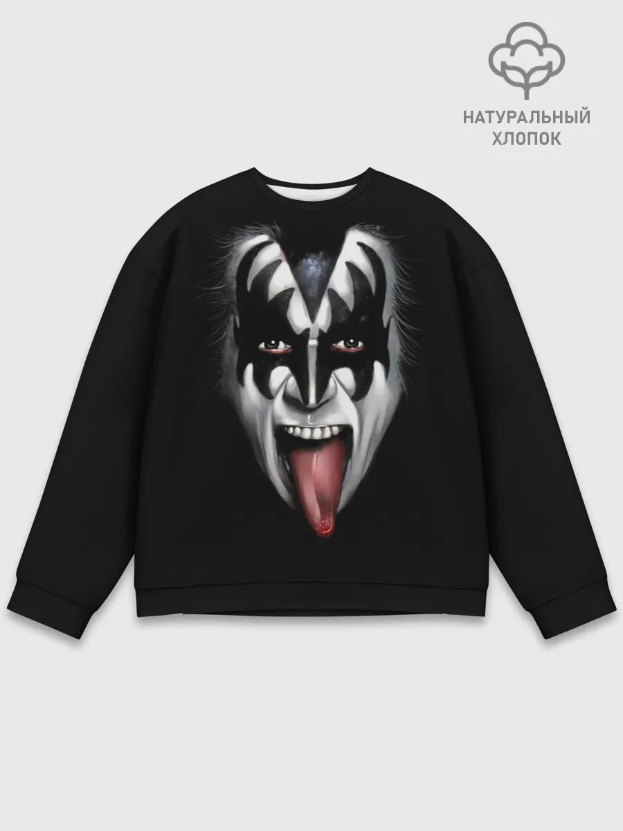 Мужской свитшот базовый / Kiss